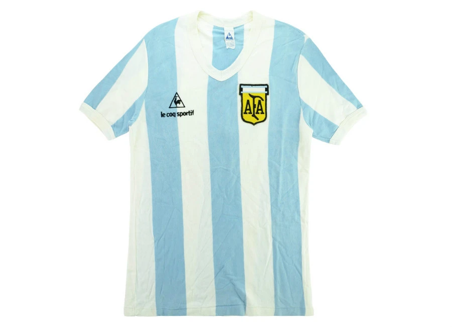 Le Coq Sportif 1981 Argentina U-18 Match Issue FIFA World Youth Championship Home Shirt