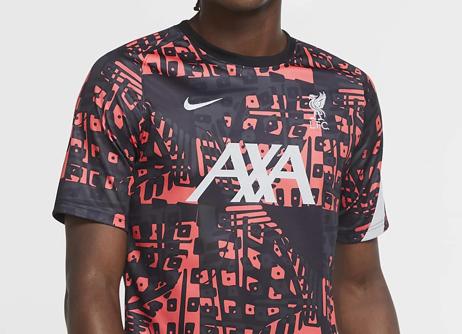 Liverpool Pre-Match Football Top - Black / Wolf Grey / Wolf Grey #lfc #liverpool #liverpoolfc