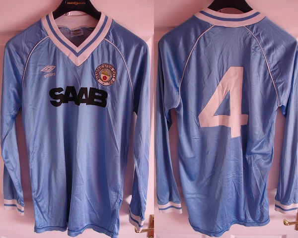 GENUINE 1981/83 MAN MANCHESTER CITY MATCH WORN SHIRT GENUINE 1981/83 MAN MANCHESTER CITY MATCH WORN SHIRT