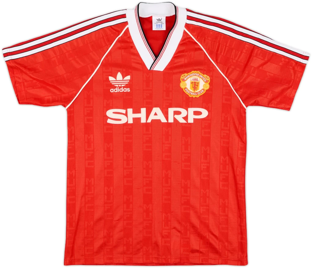 Manchester United 1988-90 Home Shirt · The Sharp-Adidas Classic from the Late 80S