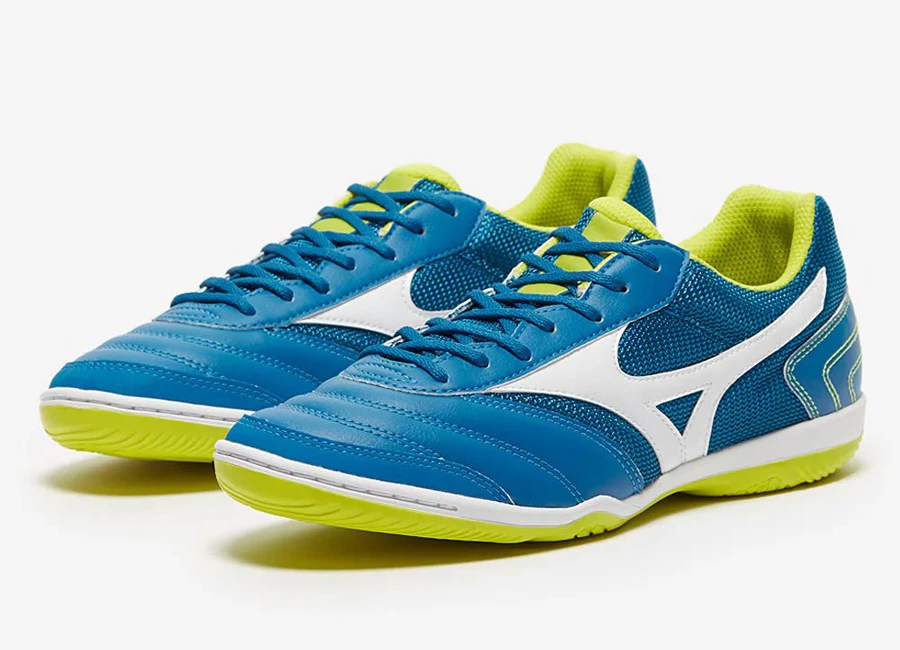 Mizuno Morelia Sala Club Indoor - Mykonos Blue / White #Mizunofootball #Mizuno #futsal