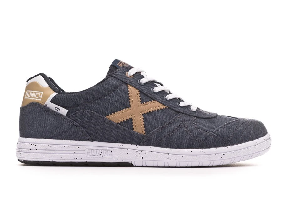 Munich G3 Canvas - Navy Blue / Gold #futsal