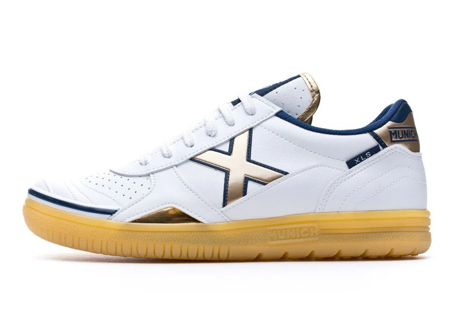 Munich Gresca - White / Navy Blue / Gold