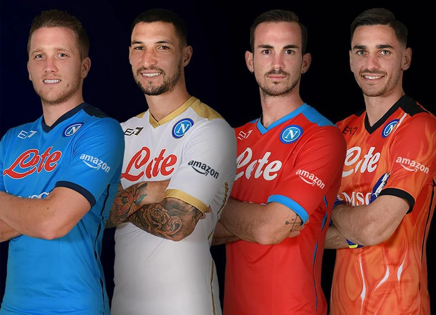 Napoli 2021-22 EA7 Home, Away and Third Shirts #ForzaNapoliSempre #sscnapoli #napoli
