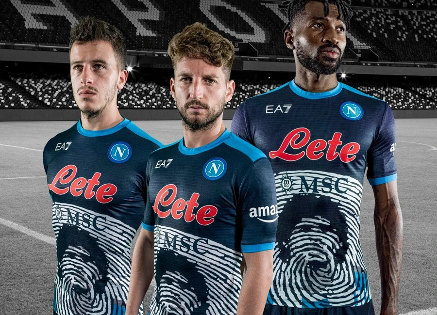 Napoli 2021-22 EA7 Maradona Special Edition Shirt #ForzaNapoliSempre #Maradona #napoli