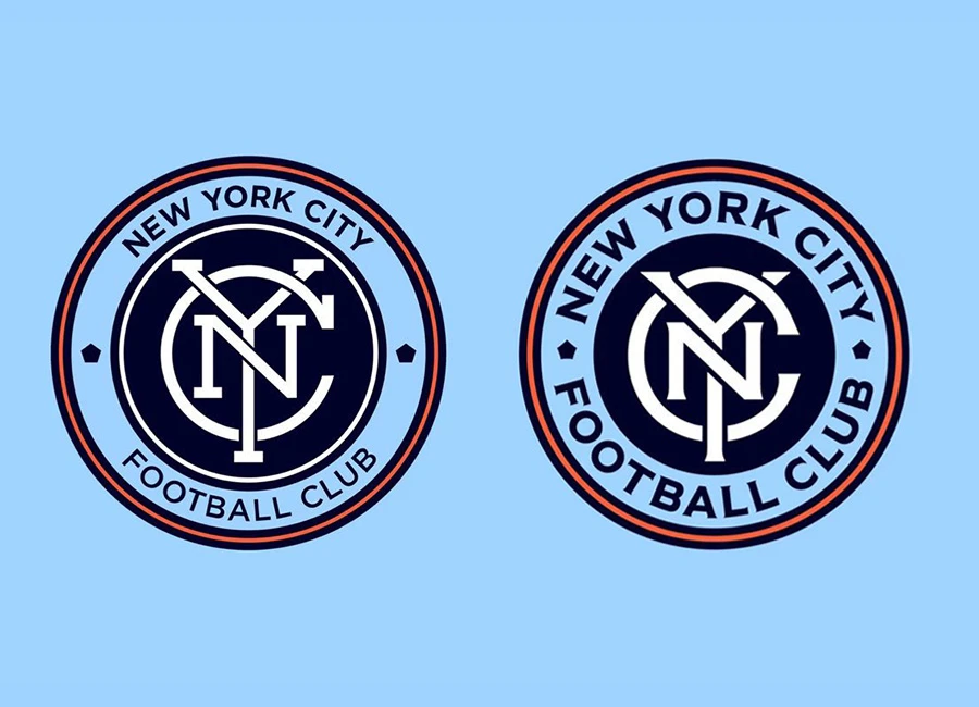 new york city fc introduce updated club badge old new