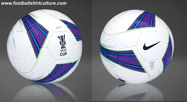 The official ball for the 2007/08 UEFA Cup final, the Nike UEFA Cup Conquest The official ball for the 2007/08 UEFA Cup final, the Nike UEFA Cup Conquest