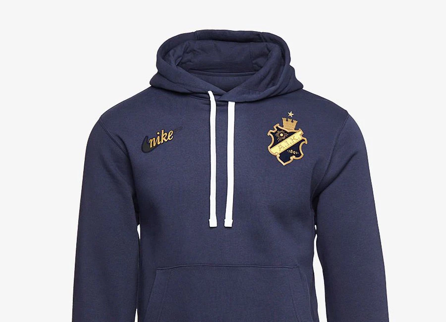 Nike AIK Royal Edition Fleece Hoody - Obsidian / White