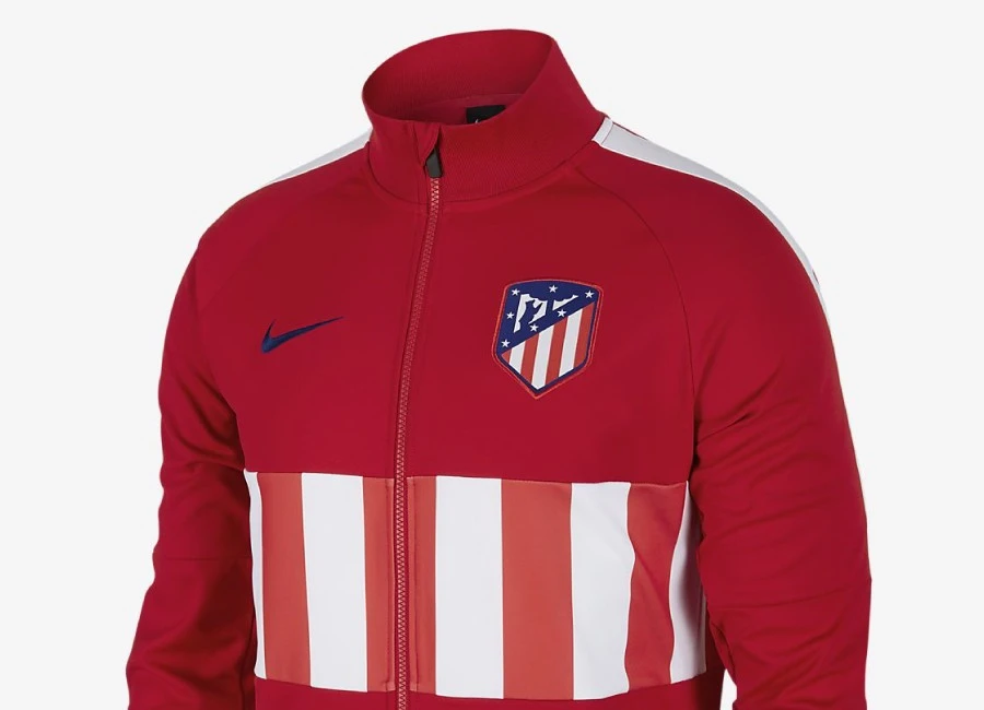 Nike Atlético de Madrid 19/20 Jacket - Sport Red / White / White / Deep Royal Blue #atleti #AtléticoMadrid #nikefootball