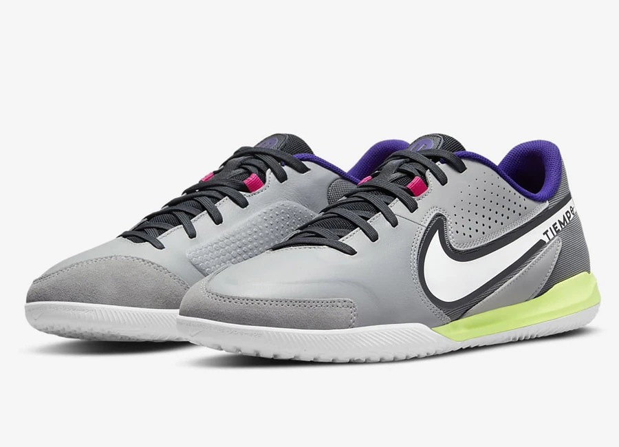 Nike Tiempo Legend 9 Academy IC - Light Smoke Grey / Smoke Grey / Volt / White