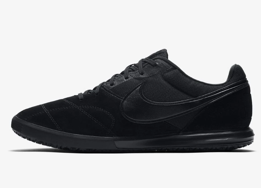 Nike Tiempo Premier II Sala IC - Black / Black / Black #futsal #nikefootball