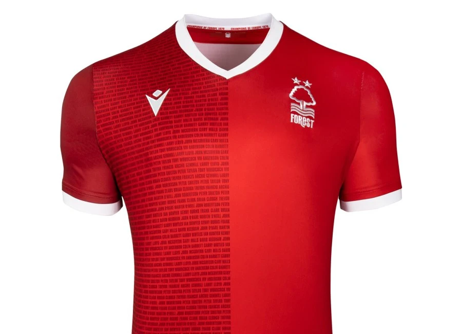 Nottingham Forest 2019 Macron 40th Anniversary Shirt #NottinghamForest #nffc #footballshirt