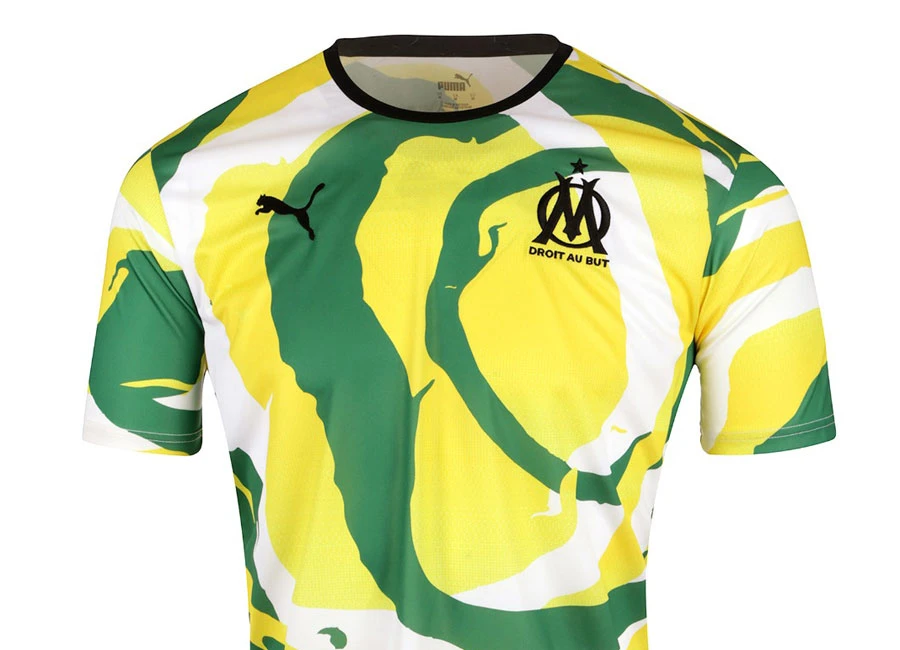 Olympique Marseille X Africa 2021 Collectors Shirt - Yellow / Green #om #OlympiqueMarseille