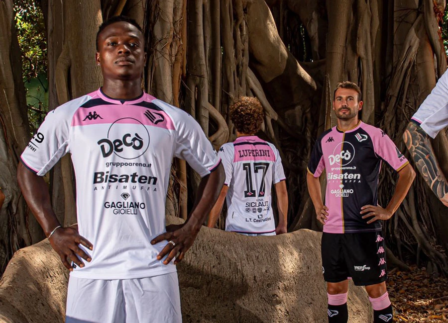 Palermo 2021-22 Kappa Home and Away Kits #siamoaquile #KEEPperforming #Palermo #Palermofc