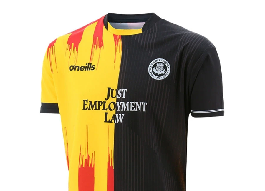 Partick Thistle 2021 O’Neills Half & Half Shirt #partickthistle #ptfc #ONeills1918 #ONeills