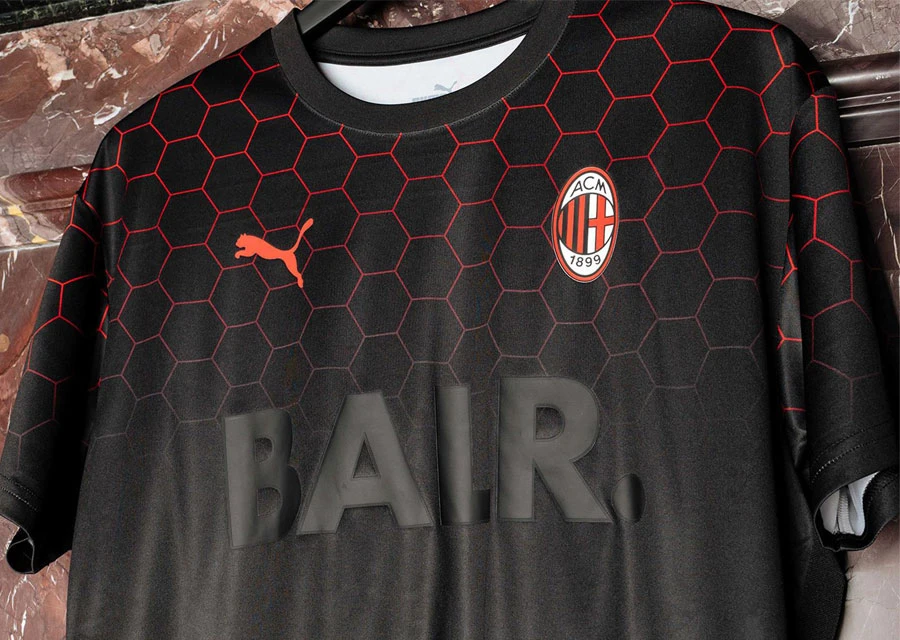 Puma AC Milan x BALR Signature Jersey - Black / Tango Red #acmilan #milan #pumafootball
