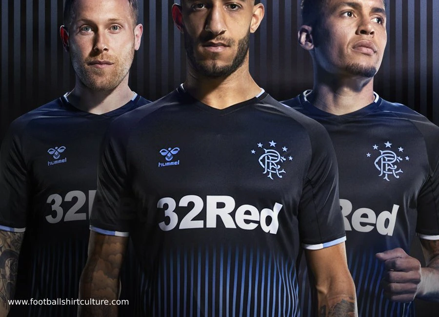 Rangers 2019-20 Hummel Away Kit #footballshirt #hummelsport #RangersFC
