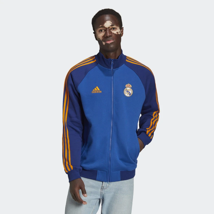 Real Madrid Tiro 21 Anthem Jacket - Pride Ink / Victory Blue