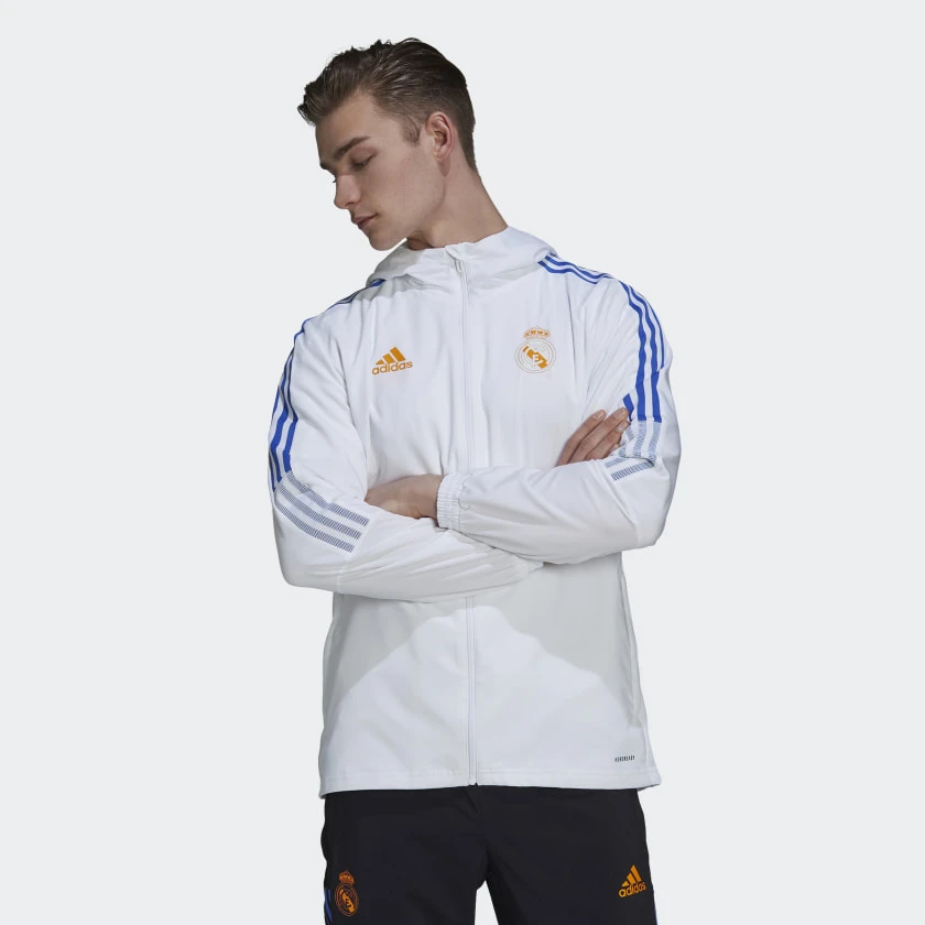 Real Madrid 21/22 Tiro Presentation Track Top - White
