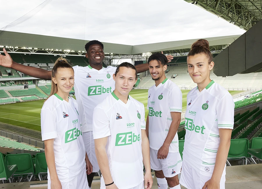 Saint-Étienne 2021-22 Le Coq Sportif Away Kit #LAvenirEnVert #SaintÉtienne #LeCoqSportif #ASSE