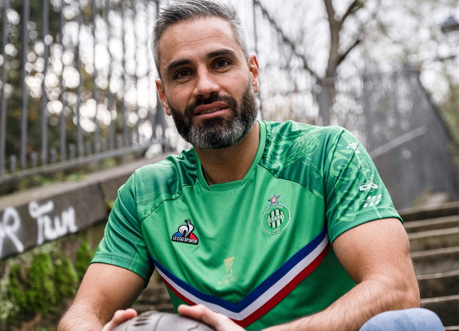 Saint-Étienne 2021 Le Coq Sportif Loïc Perrin tribute shirt #asse #SaintÉtienne #LoïcPerrin