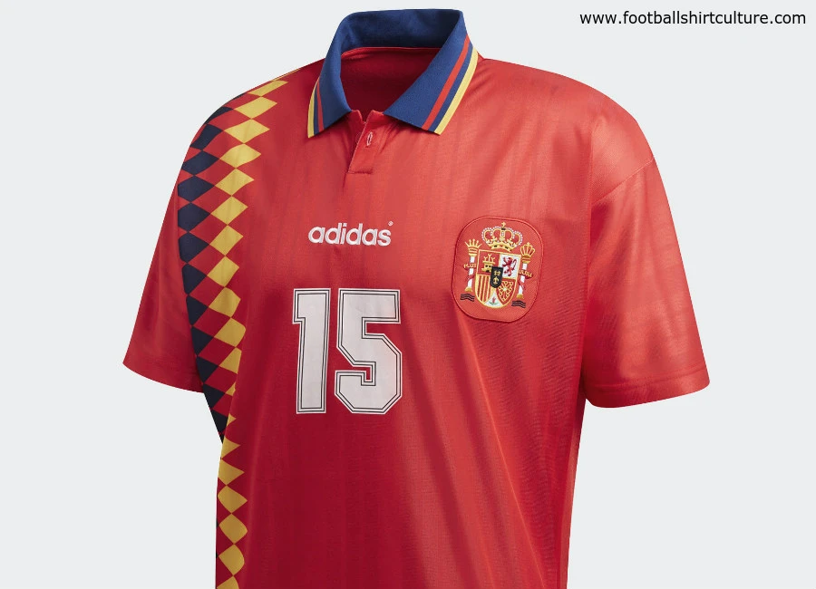 Spain 1994 Adidas Originals Home Replica Jersey