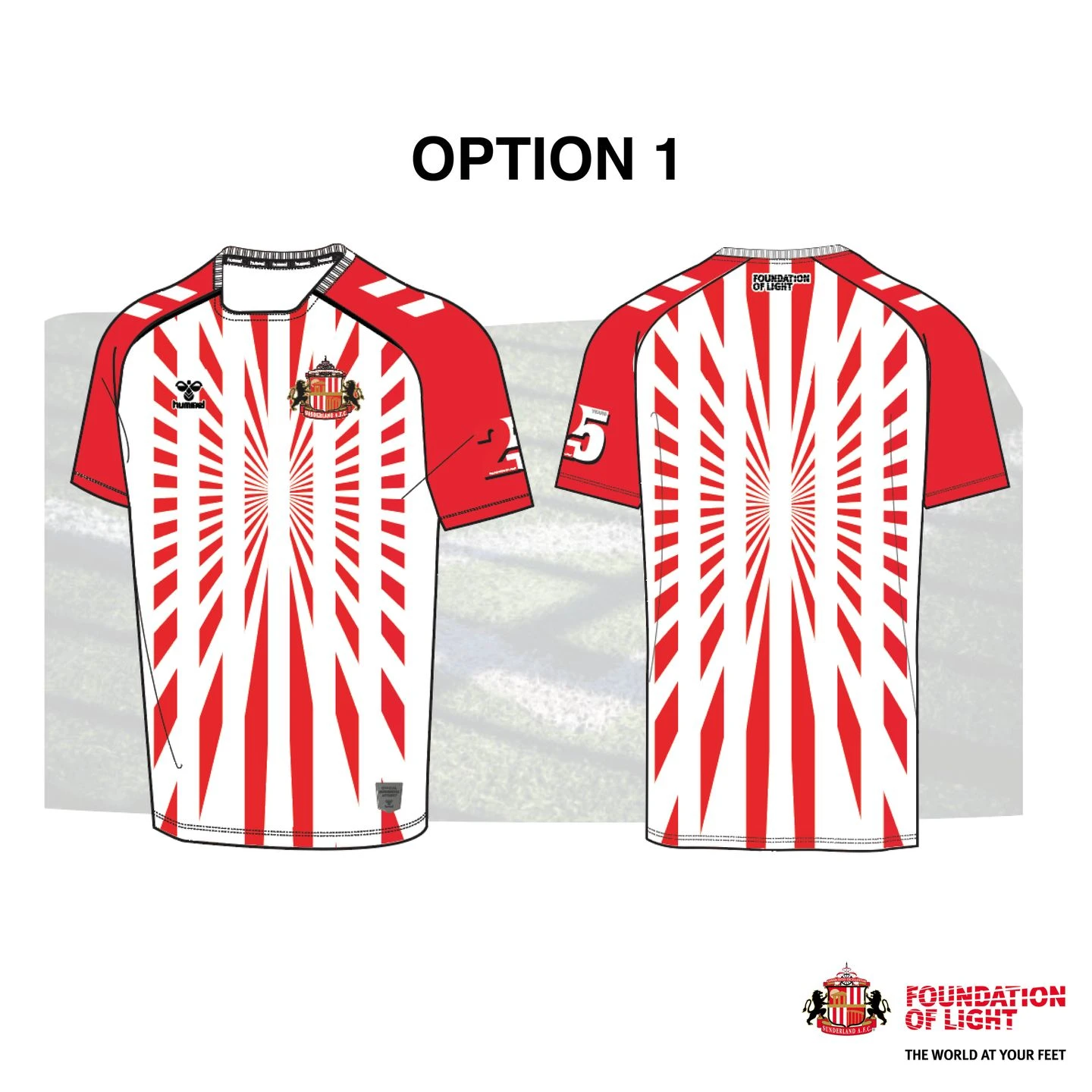 sunderland afc 2026 foundation of light 25th anniversary kit vote 1