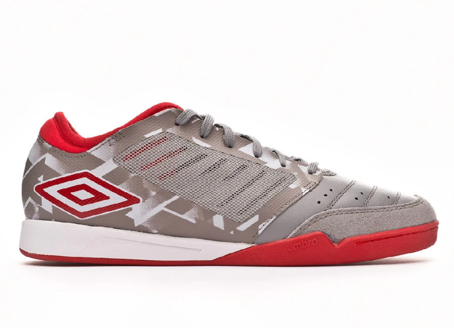 Umbro Chaleira Pro IC - Gray Flannel / Goji Berry #futsal #umbro #indoorsoccer