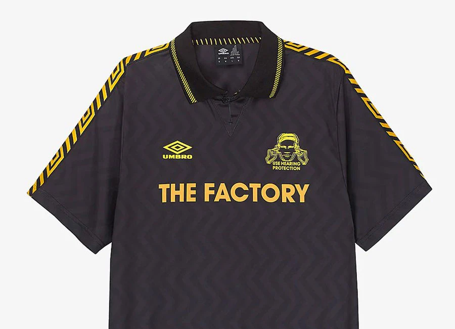 Umbro Factory Records Away Jersey - Black #FactoryRecords #manchester #Madchester #umbro #TheHacienda