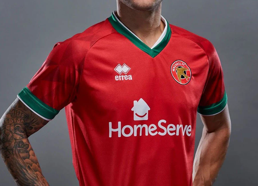 Walsall FC 2020-21 Errea Home Kit #WalsallFC #Saddlers #Walsall