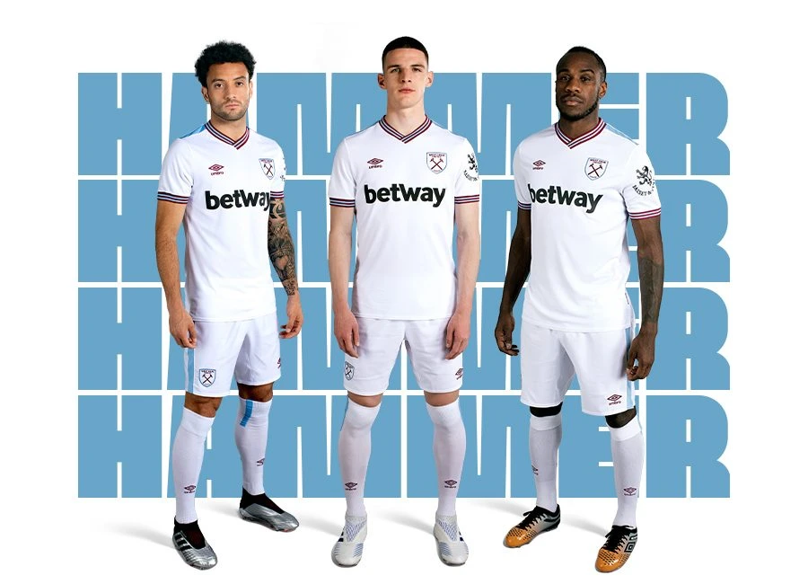 West Ham United 2019-20 Umbro Away Kit #whufc #westham #umbro #footballshirt