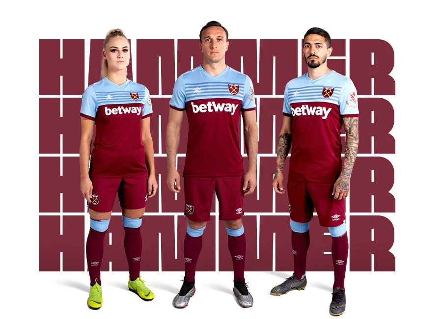 West Ham United 2019-20 Umbro Home Kit #whufc #westham #umbro #footballshirt