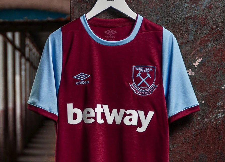 West Ham United 125th Anniversary 2020-21 Umbro Home Kit #whufc #westham #WestHamUnited #umbro